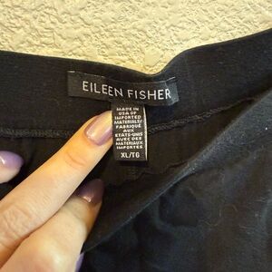Eileen Fisher Classic Charcoal Gray Groucho Pants